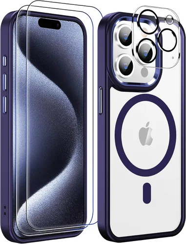 Vista 67 de Funda transparente para iPhone 11 con protector de pantalla, compatible con Magsafe, antiamarilleo, protección de grado militar, a prueba de golpes