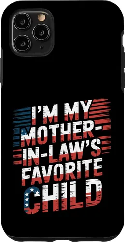 Vista 13 de Cool Im My Mother in Law Favorite Child Funny Parent Patriot Case for iPhone 16