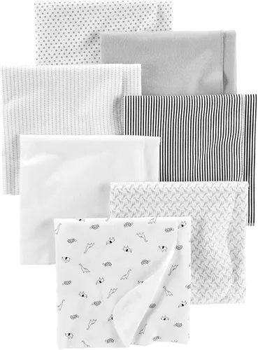 Vista 7 de Simple Joys by Carter's - Paquete de 7 mantas de franela para bebés unisex