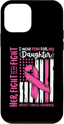 Vista 16 de Breast Cancer Flag I Wear Pink Daughter Her Fight My Fight Case for iPhone 17