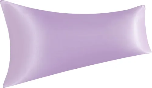 Vista 107 de NTBAY Paquete de 2 fundas de almohada estándar de satén para cabello y piel, lujosas y sedosas fundas de almohada con cierre de sobre, 20 x 26