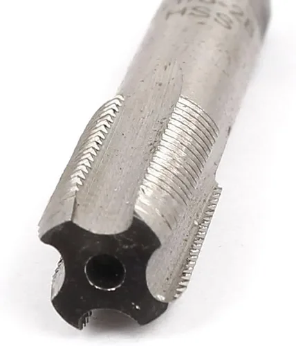 Vista 3 de uxcell G1/8-28 BSP 55 grados 4 flautas de acero de alta velocidad HSS Pipe Thread Tap 0.394x2.087 in