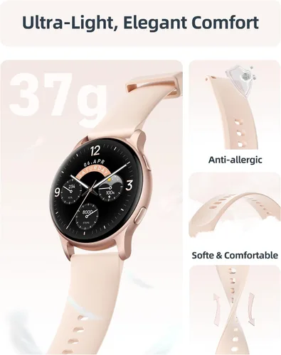 Vista 7 de Parsonver Smart Watch, 5ATM Waterproof Swimming Watch, Smartwatch for Women with Bluetooth Calls, Fitness Tracker Heart Rate Sleep Monitor