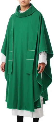 Vista 2 de BLESSUME Esperanza/Espíritu Iglesia Sacerdotes Sólidos Casulla Misas Vestiduras