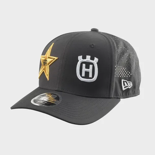 Vista 3 de Rockstar Husqvarna - Gorra curvada (negro) Exclusivamente de New Era, Negro
