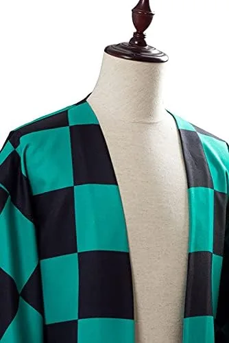 Vista 5 de Kimono para niños, disfraz de cosplay, cárdigan, chaqueta, bata, capa de anime