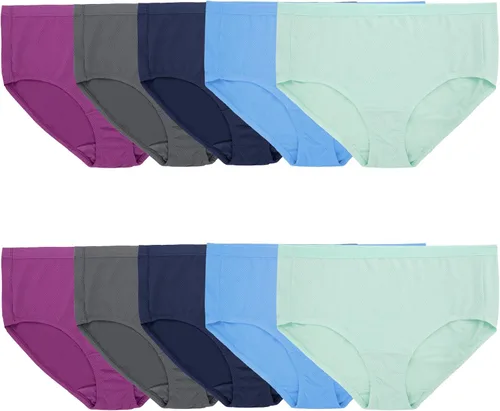 Vista 14 de Fruit of the Loom - Ropa interior transpirable de mujer, absorbe la humedad para mantenerte fresca y cómoda, disponible en talla extra grande