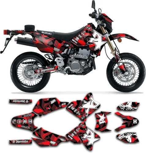 Vista 34 de Kit de calcomanías personalizadas para Suzuki DRZ400 E / DRZ400 Enduro / DRZ400E / DR-Z400E / DRZ400 EN 1999-2024, SZDRSE9919003-KO