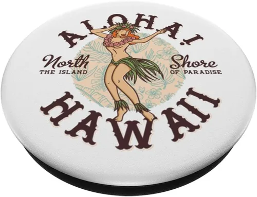 Vista 2 de Aloha Hawaii Hula PopSockets PopGrip intercambiable