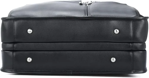 Vista 8 de Polare - Maletín de cuero de grano completo de 18.5 pulgadas para computadora portátil, bolsa de mensajero para hombres, grande para portátiles