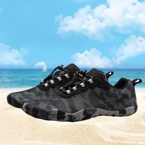 Vista 4 de Zapatos acuáticos para hombres y mujeres, para exteriores, playa, secado rápido, atléticos, acuáticos, zapatos deportivos para senderismo, escalada