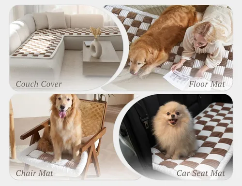 Vista 5 de Funda de cojín de sofá para perros, funda lavable para sofá de mascotas, fundas de sofá para love seat, fundas deslizables, manta protectora de sofá