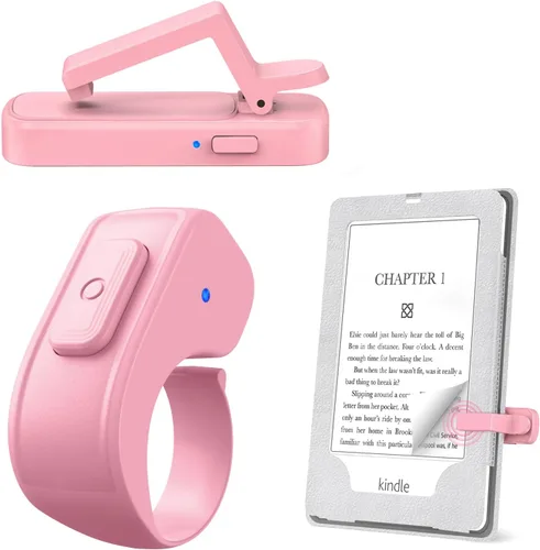 Vista 12 de Anillo girador de páginas para Kindle, control remoto para iPhone, iPad, tabletas Android, lectores electrónicos, girador de páginas para Kindle