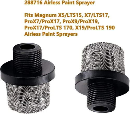 Vista 3 de Sustituye al pulverizador de pintura sin aire 288716 rosca de filtro de entrada de 3/4 pulgadas para pulverizadores de pintura sin aire Magnum