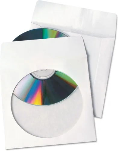 Vista 7 de Quality Park Tech-No-Tear 77203 - Funda para CD / DVD (100 unidades), color blanco