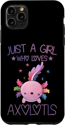 Vista 13 de Just A Girl Who Loves Axolotls Lover Gifts Kawaii Axolotls Case for iPhone 17