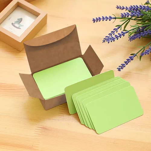 Vista 5 de VANRA 300 tarjetas pequeñas de índice en blanco de 3.5 x 2 pulgadas, tarjetas de notas, tarjetas flash de estudio, tarjetas de regalo de mensajes
