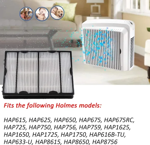 Vista 4 de HAPF600 - Filtro de repuesto compatible con Holmes, reemplaza los filtros de aire HAPF600D (B) HAPF600D-U2 HAP615, HAP625, HAP650, HAP675RC, HAP725