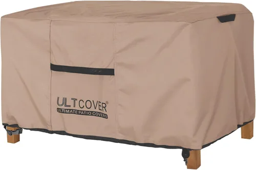 Vista 9 de ULTCOVER - Funda impermeable para mesa de café para patio, 36 pulgadas de largo x 22 pulgadas de ancho x 18 pulgadas de alto, color negro Heavy