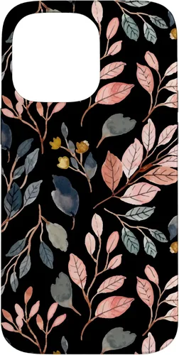 Vista 21 de iPhone 16 Green Botanical Fern Foliage Watercolor Floral Pattern Case