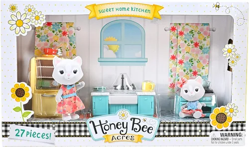 Vista 2 de Honey Bee Acres - Juego de accesorios de cocina para el hogar, juego de 27 piezas, a partir de 3 años