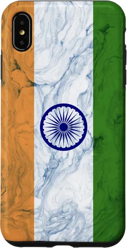 Vista 7 de iPhone 12 mini bandera de la India y fondo elegante - Funda del orgullo indio
