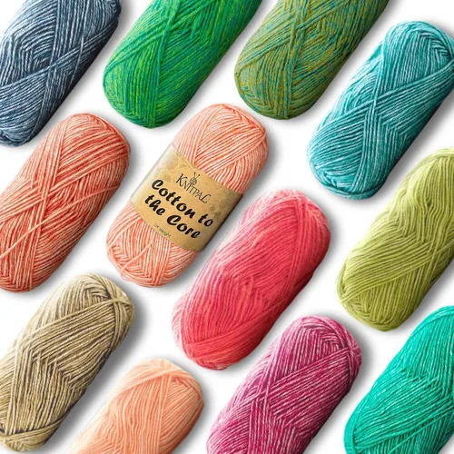 Vista 16 de Cotton to The Core - Hilo de algodón para ganchillo, paquete de 6 (852 yardas/10.58 oz), patrones gratuitos, apto para principiantes, hilo suave