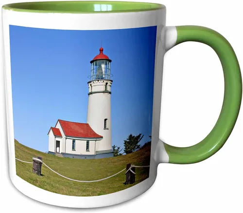 Vista 10 de 3dRose Taza de café, tamaño – 11oz – Faro de Cabo Blanco SP, Port Orford Oregon – US38 MGI0164 – Mark Gibson Lighthouses – divertido regalo de taza