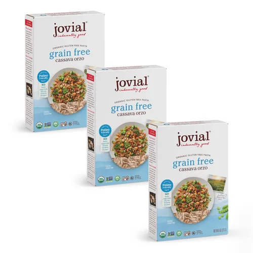 Vista 8 de Jovial Orzo de mandioca sin granos – Pasta orzo sin gluten, pasta de yuca, pasta paleo, sin granos, pasta 100% orgánica, certificada por USDA, sin
