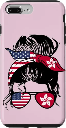 Vista 9 de Funda para iPhone 14 Half Hong Kong Half American Mix Hong Kong Roots