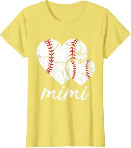 Vista 43 de Camiseta de béisbol Mimi para el Día de la Madre, Negro, S