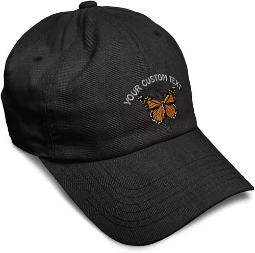 Vista 58 de Gorra de béisbol suave con diseño de mariposa monarca, con insectos, bordado de mariposa, de algodón, para hombres y mujeres