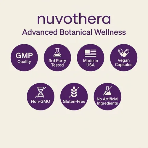 Vista 6 de Nuvothera Cápsulas de curcumina de cúrcuma supermicronizada de absorción rápida, raíz entera, sin OMG, piel, salud intestinal y antioxidantes