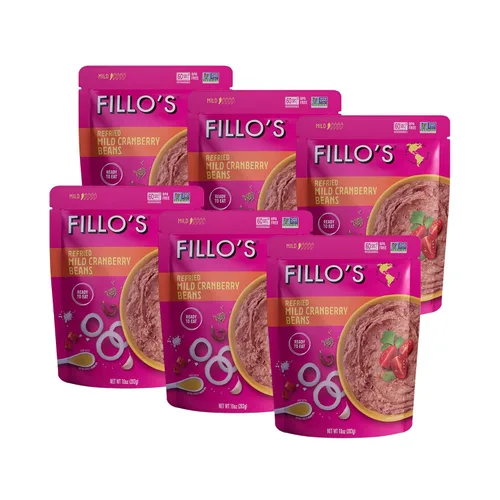 Vista 7 de Fillo's Paquete de Variedad de Frijoles Listos para Comer Frijoles Negros, Lentejas y Frijoles Rosados Sin Gluten, Sin Conservantes, Aptos