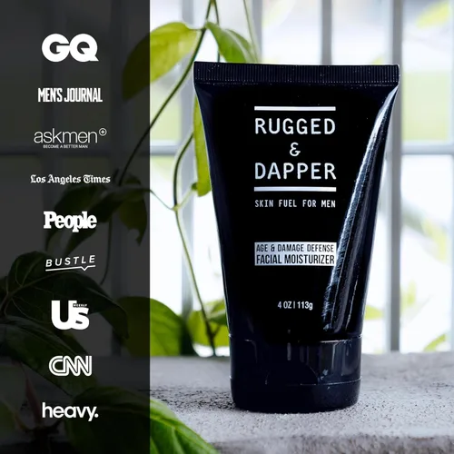 Vista 5 de Rugged & Dapper–Crema facial hidratante para hombres–4 onzas–Crema facial de uso diario antiarrugas y loción para después de afeitar con karité