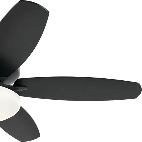 Vista 5 de Ventilador LED Renew Select de 52 pulgadas en negro satinado, para cocina, sala de estar, dormitorio, estudio y estudio, (52 x 52 x 17.5 pulgadas)