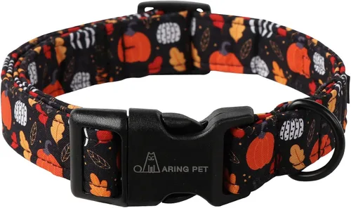 Vista 28 de Aring Pet Collar de algodón, ligero y ajustable, con hebilla de liberación rápida para perros pequeños, medianos y grandes Y: caqui
