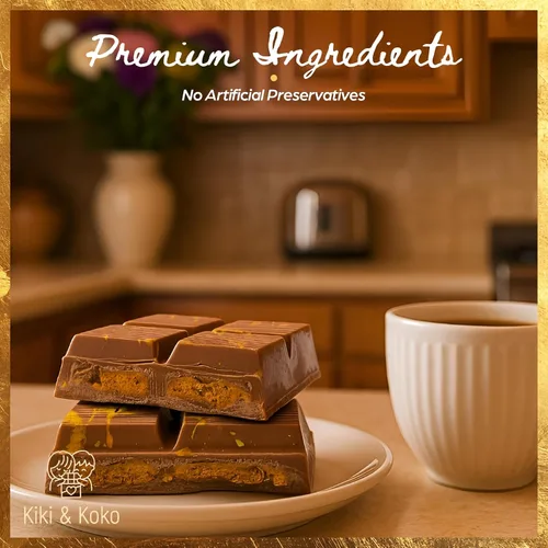 Vista 8 de Chocolate estilo Dubai (paquete de 3) – Reinterpretado: chocolate con leche belga de 6 onzas con crema de galletas caramelizadas y Kadayif crujiente