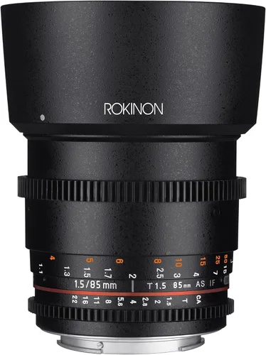 Vista 8 de Rokinon - Lentes de cine gran angular con armazón completo para Canon EF de 85 mm T1.5 AS IF UMC.