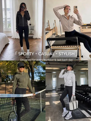 Vista 6 de Trendy Queen Sudaderas con capucha y cremallera para mujer, chaquetas Verde Armada (ArmyGreen)