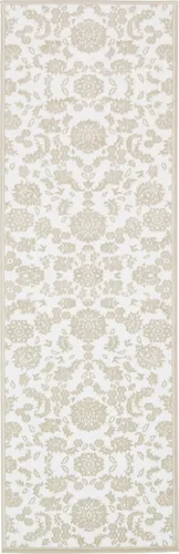 Vista 20 de Unique Loom Colección Rushmore Alfombra de Área - Taft (3' x 9' 10" Corredor, Blanco Nieve/Beige)