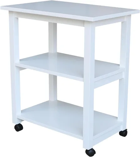 Vista 11 de International Concepts - Carrito mediano para microondas, color roble MEDIUM OAK