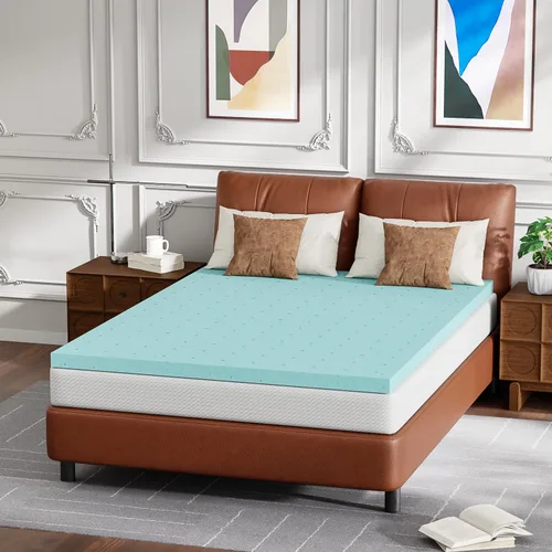 Vista 23 de Colchón de tamaño individual de 5 pulgadas de espuma viscoelástica de gel, colchón de firmeza media para dormir fresco y para alivio de la presión