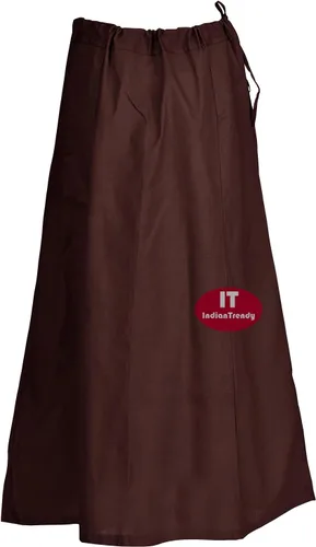 Vista 34 de Indian Trendy Sari Enagua de Algodón Cosida Cintura Ajustable Sari Enagua Forro Falda