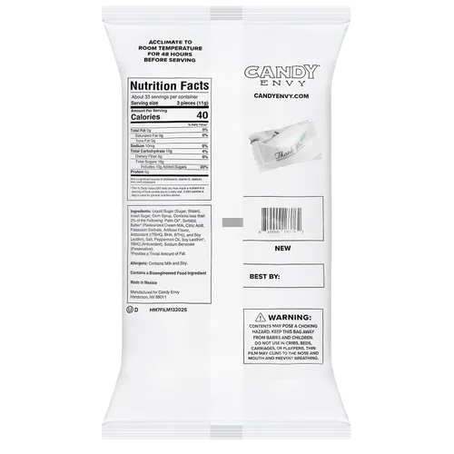 Vista 2 de Buttermints, 13 oz. Bolsa, Aproximadamente 100 mentas envueltas individualmente