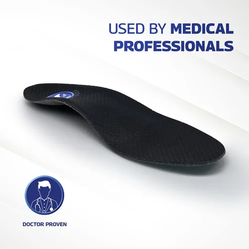 Vista 5 de Pure Stride Vestido ortopédico profesional para hombre, inserción de zapato y soporte para metatarsianos, arco alto, pies planos, alivio del dolor