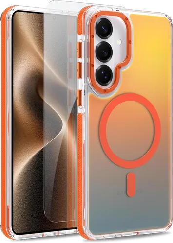 Vista 21 de Funda magnética para Google Pixel 10 Pro XL [compatible con Magsafe] [bonito diseño fluorescente de moda] a prueba de golpes, delgada, translúcida