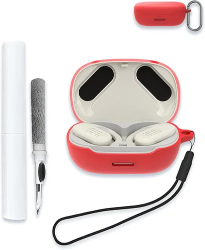 Vista 11 de Funda para JBL Endurance Peak 3, auriculares inalámbricos verdaderos, silicona suave, portátil, resistente a los arañazos, a prueba de golpes