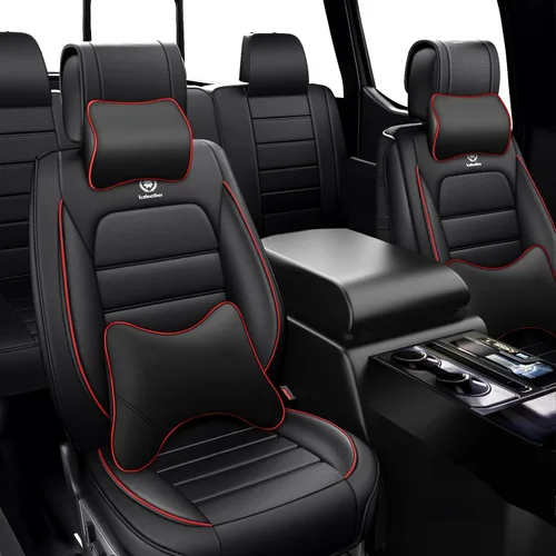 Vista 20 de Cubiertas de asiento ILMO para camiones 2009-2026 F150, 2011-2026 F250 F350 XL XLT Super Duty Crew Cab Lariat King Ranch Platinum, protectores