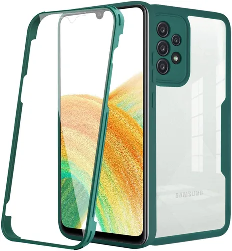 Vista 11 de CCSamll - Funda transparente para Samsung Galaxy A13 4G (no 5G), protector de pantalla integrado, delgada, de cuerpo completo, resistente, suave
